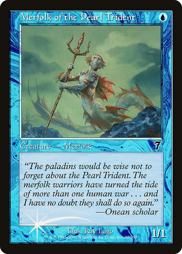 Merfolk of the Pearl Trident (7ED-90★) - 7th Edition Foil