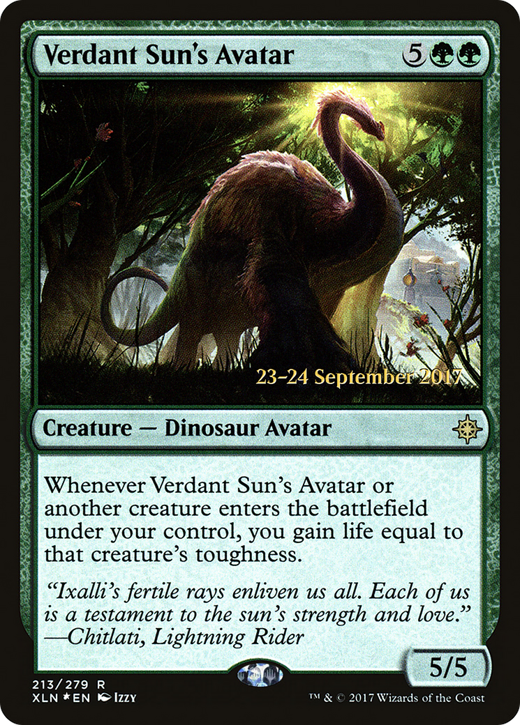 Verdant Sun's Avatar (PRE-213S) - Ixalan Promos Foil