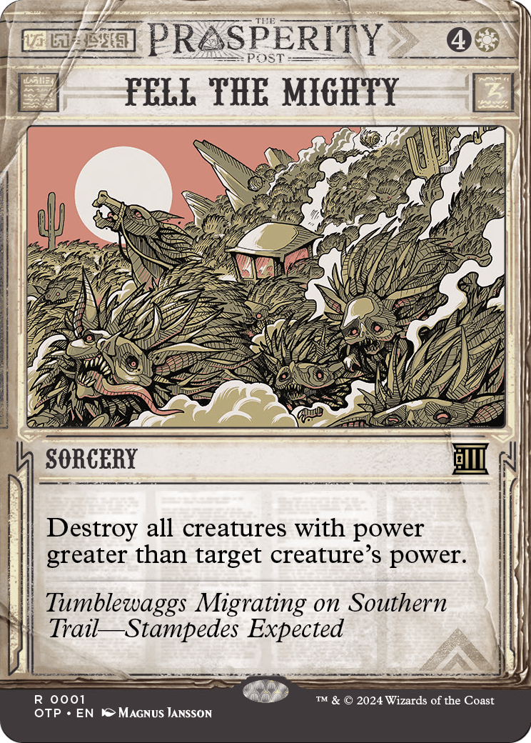 Fell the Mighty (OTP-001) - Breaking News: (Showcase) (Borderless)