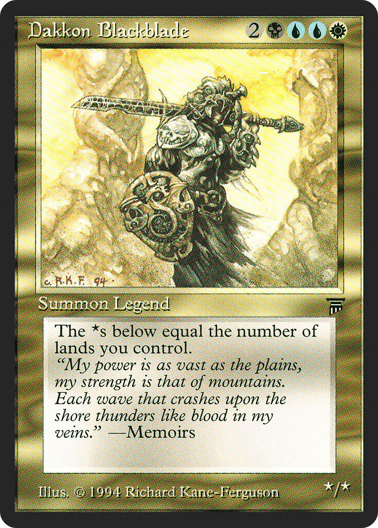 Dakkon Blackblade (LEG-) - Legends