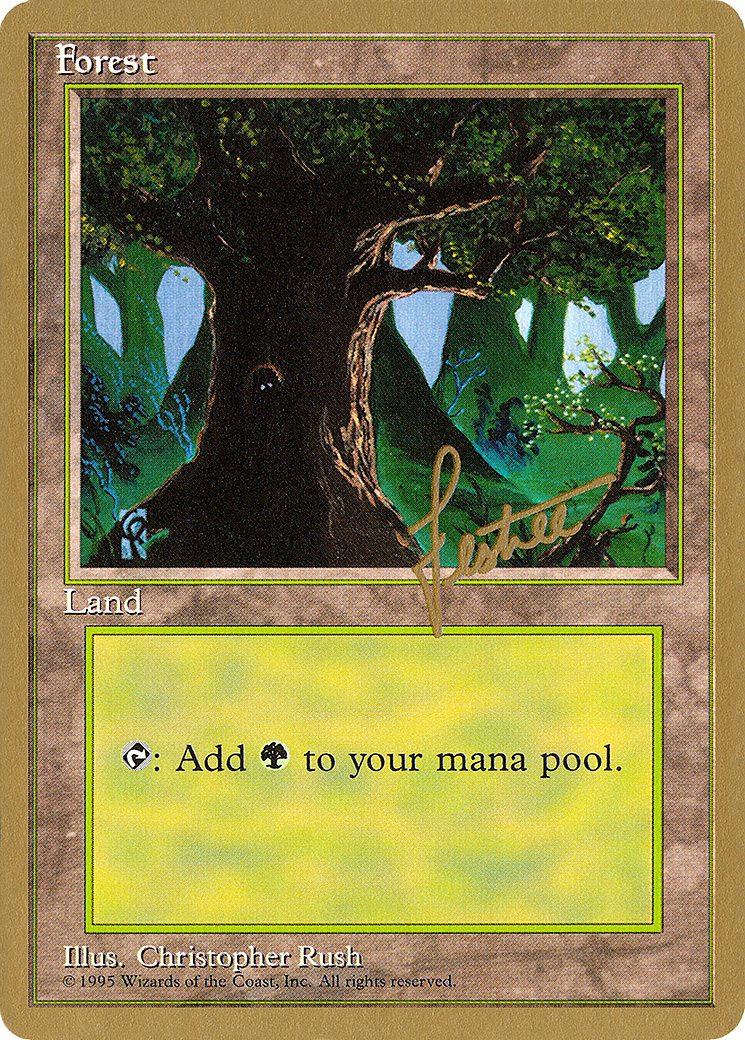 Forest (B) - 1996 Bertrand Lestree (4ED) (WCD-) - Pro Tour Collector Set
