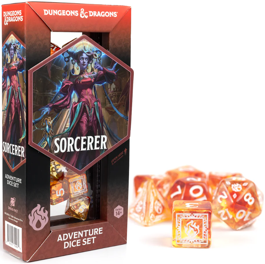 D&D Adventure Dice: Sorcerer Orange