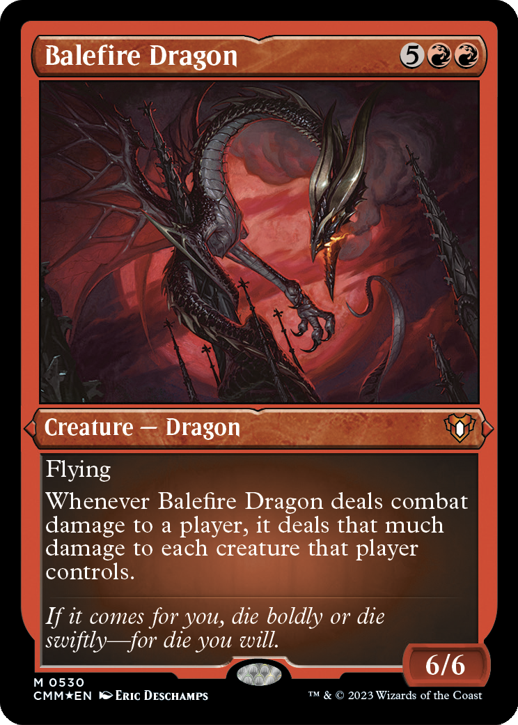 Balefire Dragon (Foil Etched) (CMM-530) - Commander Masters Foil