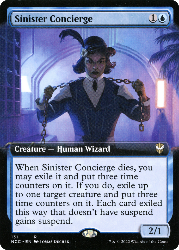 Sinister Concierge (Extended Art) (NCC-131) - New Capenna Commander: (Extended Art)