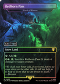 Redhorn Pass - Mouth of Ronom (Serial Numbered) (LTC-400) - Tales of Middle-earth Commander / Redhorn Pass (Borderless) Foil