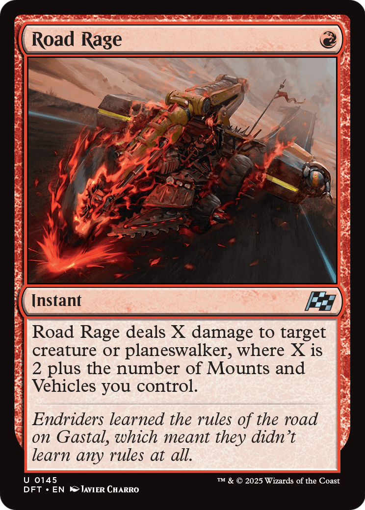 Road Rage (DFT-145) - Aetherdrift Foil