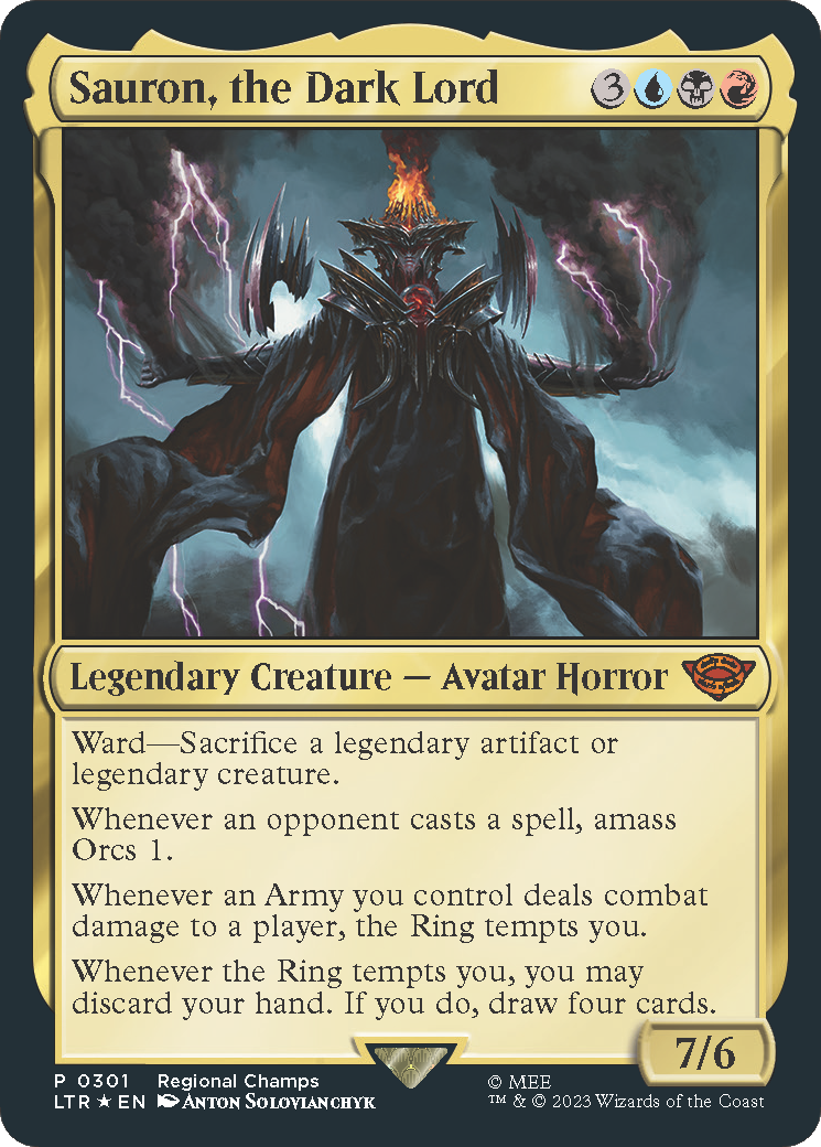 Sauron, the Dark Lord (PTP-301) - Pro Tour Promos Foil