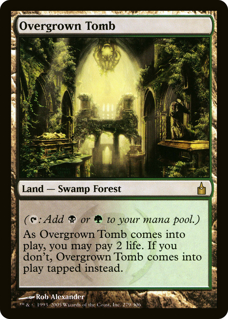 Overgrown Tomb (RAV-279) - Ravnica: City of Guilds