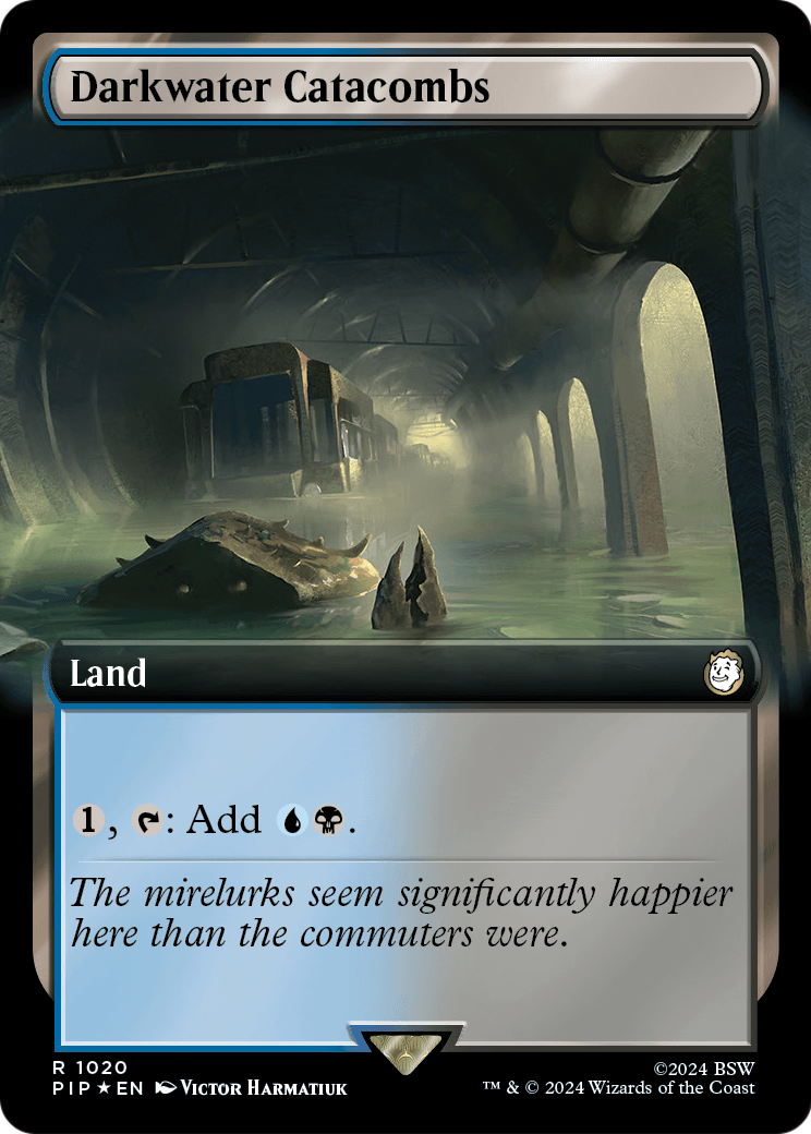 Darkwater Catacombs (Extended Art) (Surge Foil) (PIP-1020) - Fallout: (Extended Art) Foil