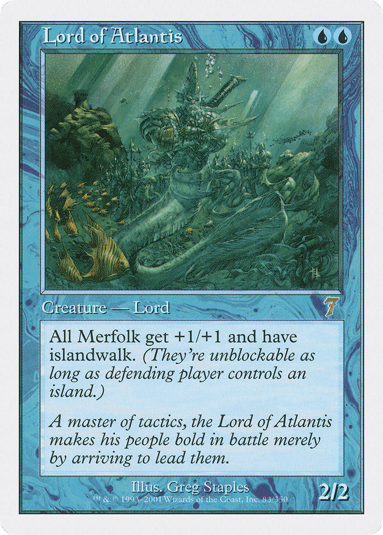 Lord of Atlantis (7ED-083) - 7th Edition Foil