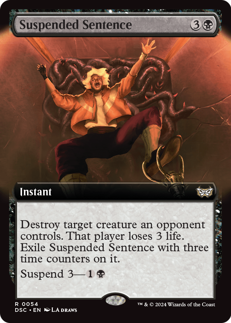 Suspended Sentence (Extended Art) (DSC-054) - Duskmourn: House of Horror Commander: (Extended Art)