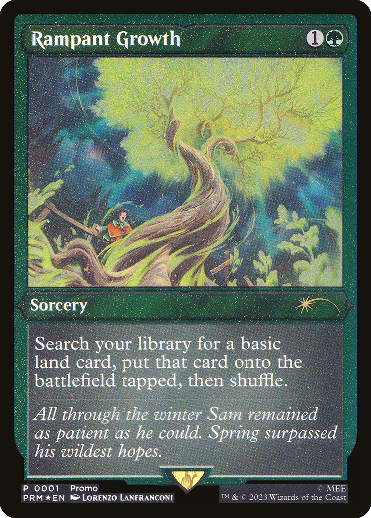 Rampant Growth (Foil Etched) (WPN-001) - Wizards Play Network 2023 Foil