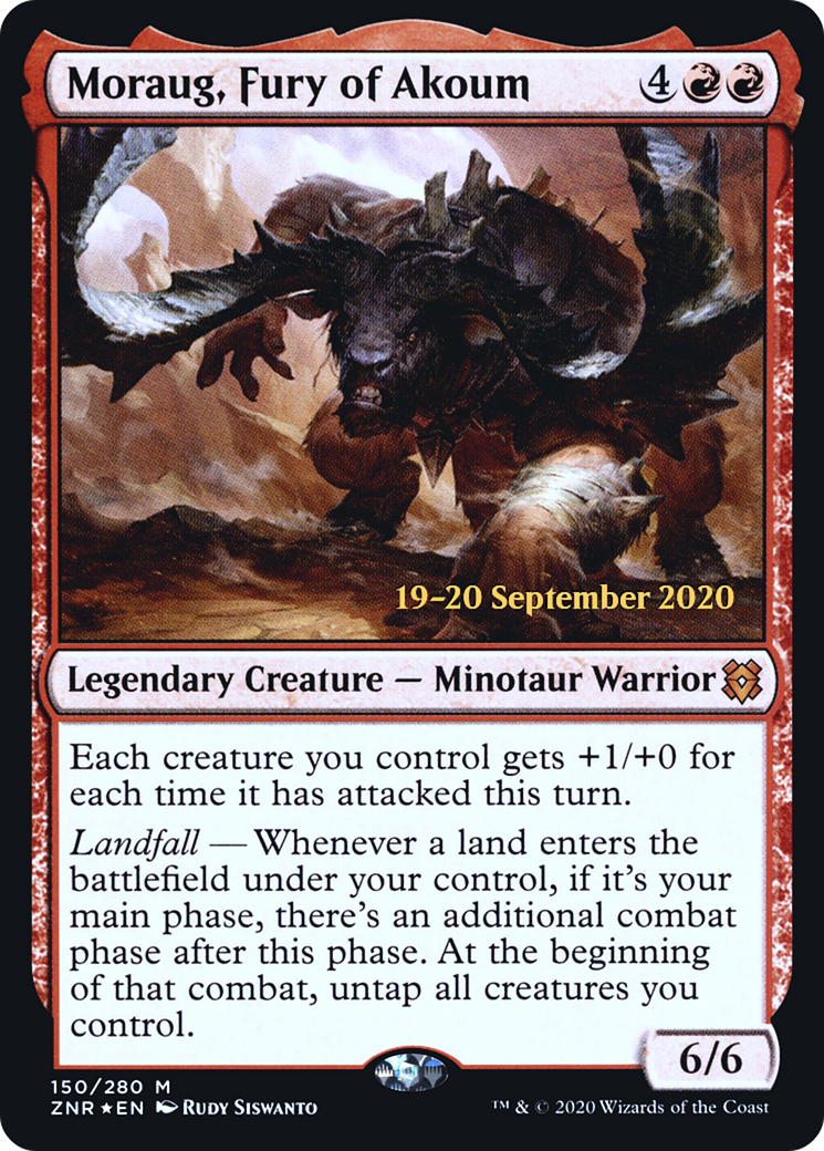 Moraug, Fury of Akoum (PRE-150S) - Zendikar Rising Promos Foil
