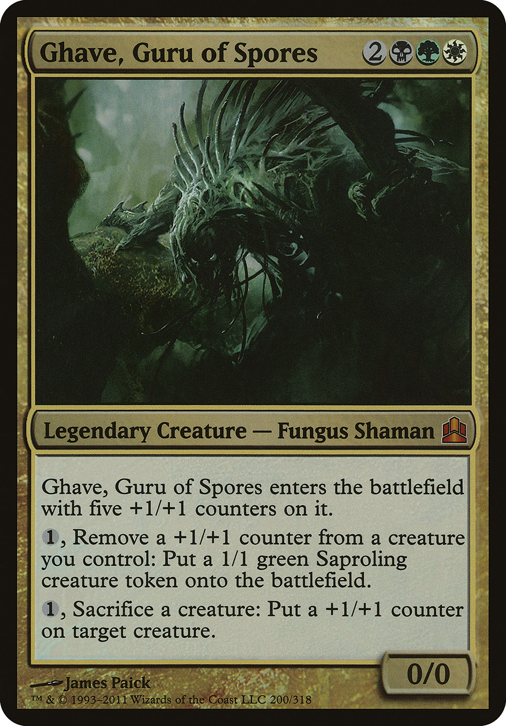 Ghave, Guru of Spores (Commander) (OVER-200) - Commander 2011 Oversized Foil