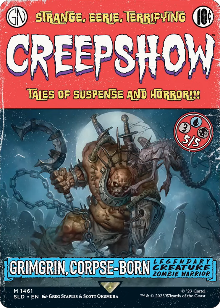 Grimgrin, Corpse-Born (SLD-1461) - Secret Lair Drop: (Full Art) (Borderless) Foil
