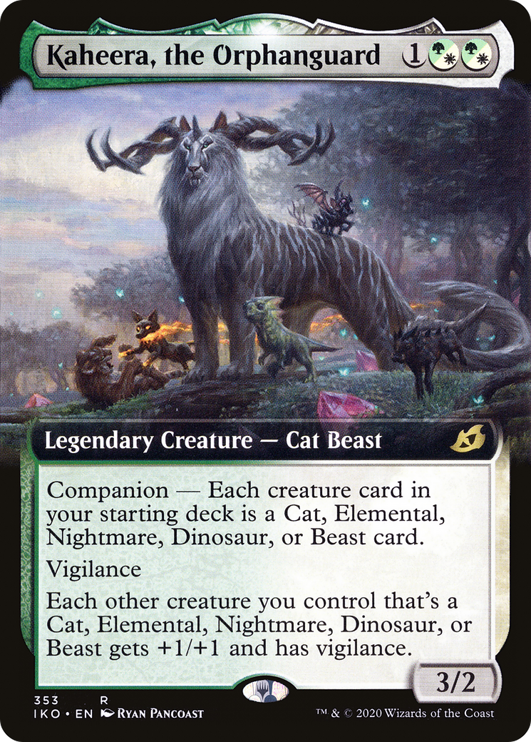 Kaheera, the Orphanguard (Extended Art) (IKO-353) - Ikoria: Lair of Behemoths: (companion, Extended Art)