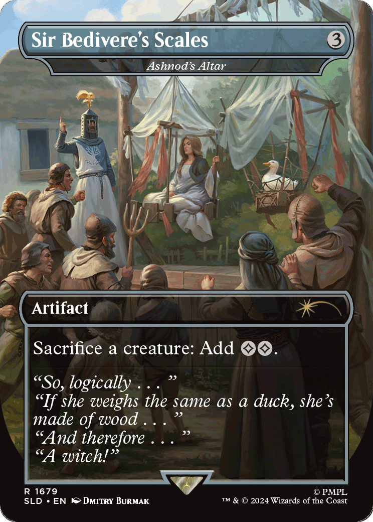 Sir Bedivere's Scales - Ashnod's Altar (SLD-1679) - Secret Lair Drop / Sir Bedivere's Scales (Borderless)