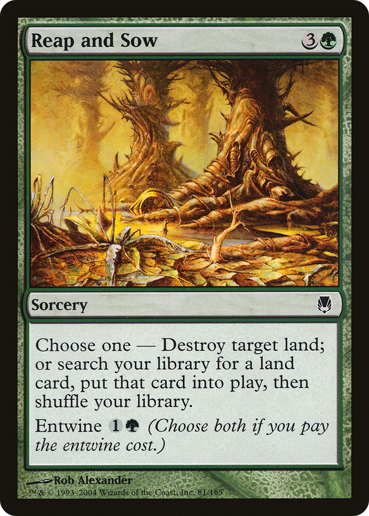 Reap and Sow (DST-081) - Darksteel Foil