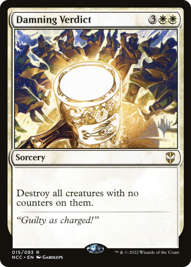 Damning Verdict (PPSNC-015) - New Capenna Commander Promos Foil