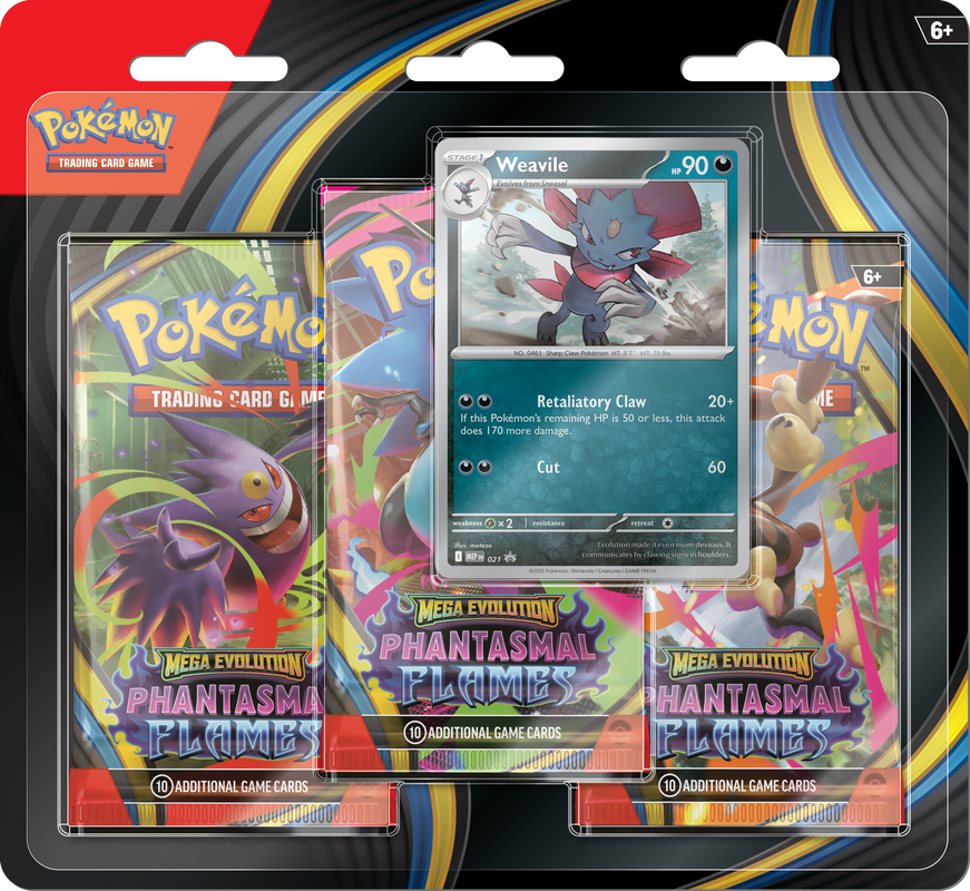 Pokemon TCG: Phantasmal Flames 3 Pack Blister
