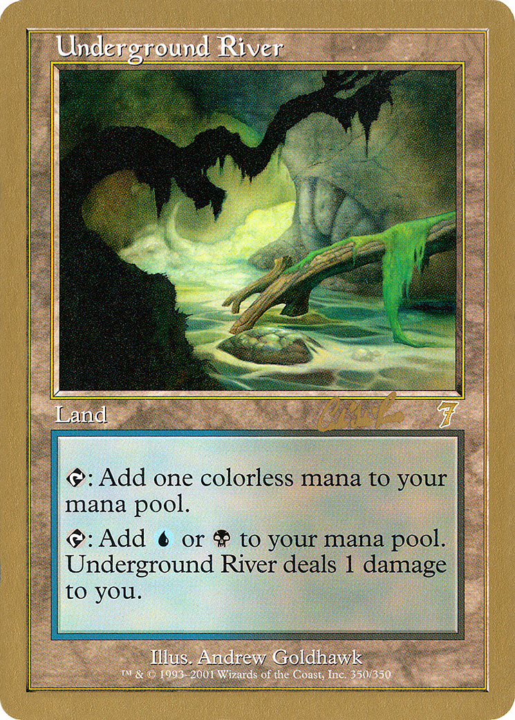 Underground River - 2002 Carlos Romao (7ED) (WCD-) - World Championship Decks 2002