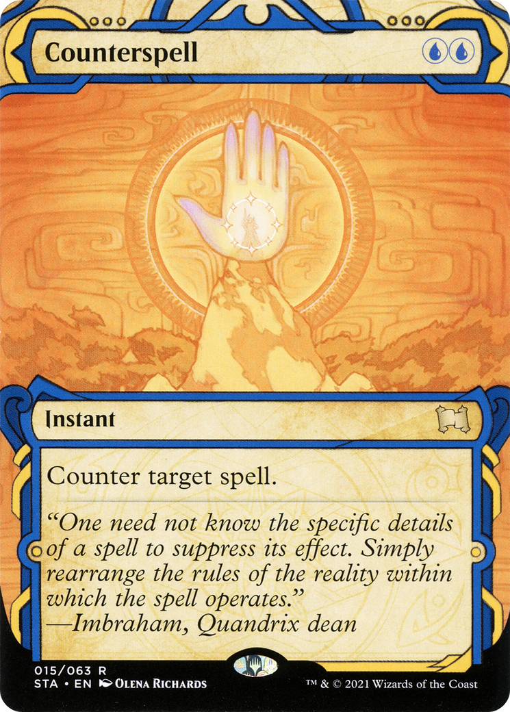 Counterspell (STA-015) - Strixhaven Mystical Archive: (Showcase) (Borderless)